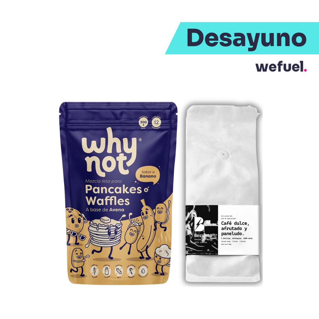 Pack mezcla waffles de avena + café