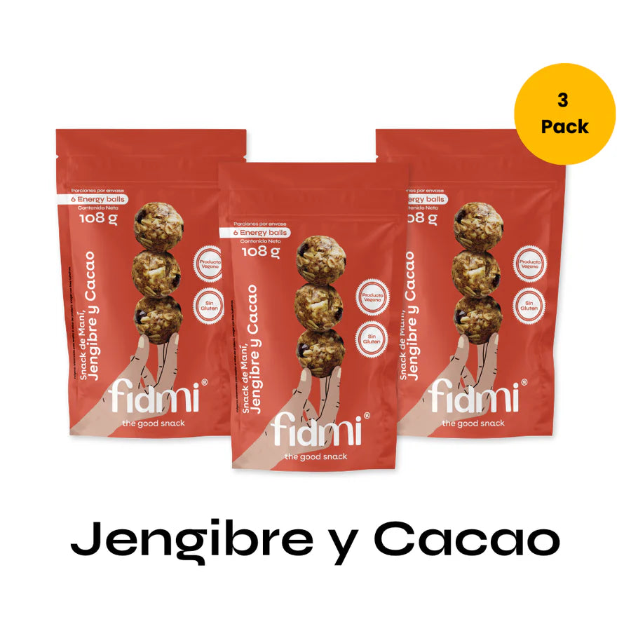 Fidmi 3Pack Jengibre y Cacao