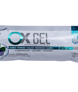 OX sports Gel sin cafeína. Con Sales Minerales
