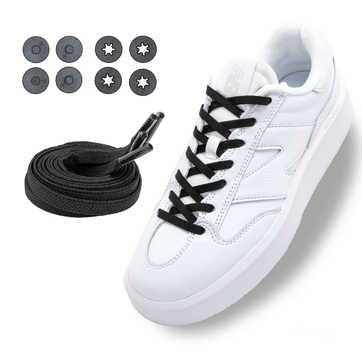 Cordones elásticos Lock Laces® planos