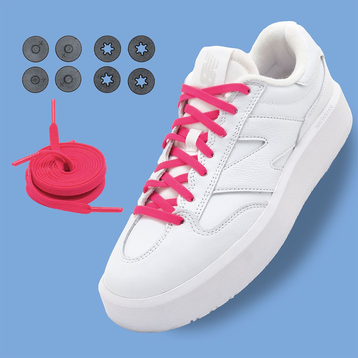 Cordones elásticos Lock Laces® planos