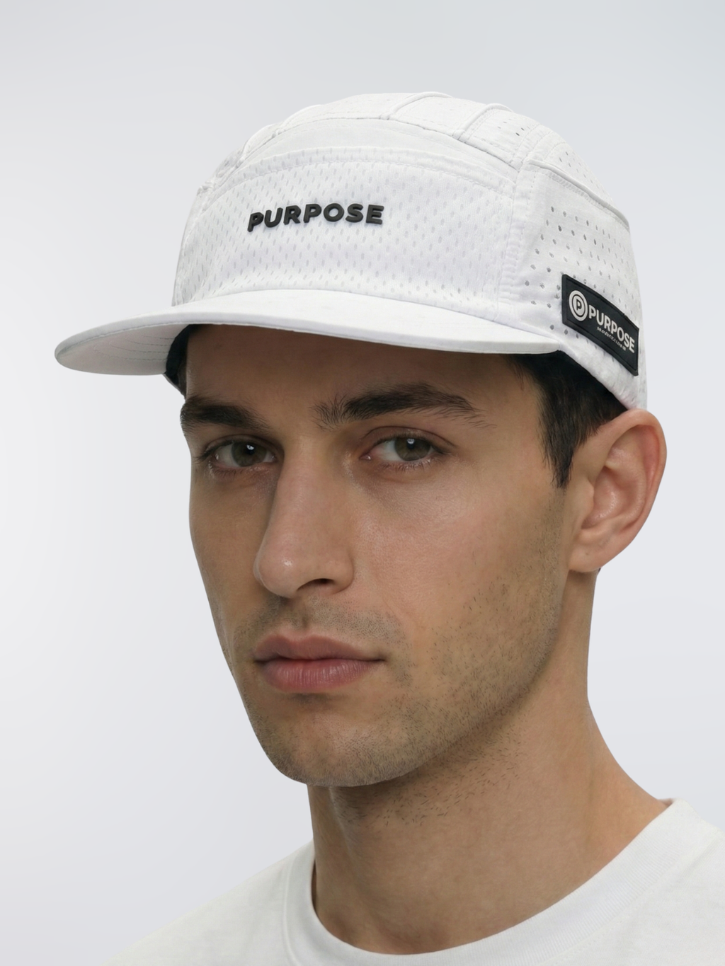 PURPOSE gorra glaciar con ULTRA COOL TECH Blanco Ártico