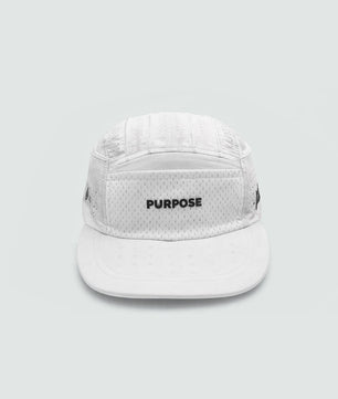 PURPOSE gorra glaciar con ULTRA COOL TECH Blanco Ártico