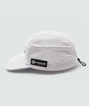 PURPOSE gorra glaciar con ULTRA COOL TECH Blanco Ártico