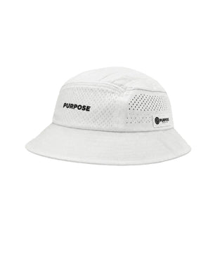 PURPOSE bucket hat glaciar con ULTRA COOL TECH blanco hielo