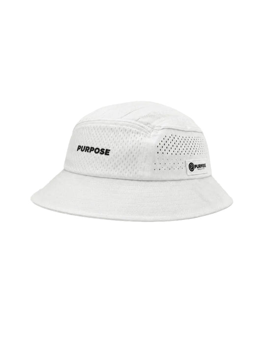 PURPOSE bucket hat glaciar con ULTRA COOL TECH blanco hielo
