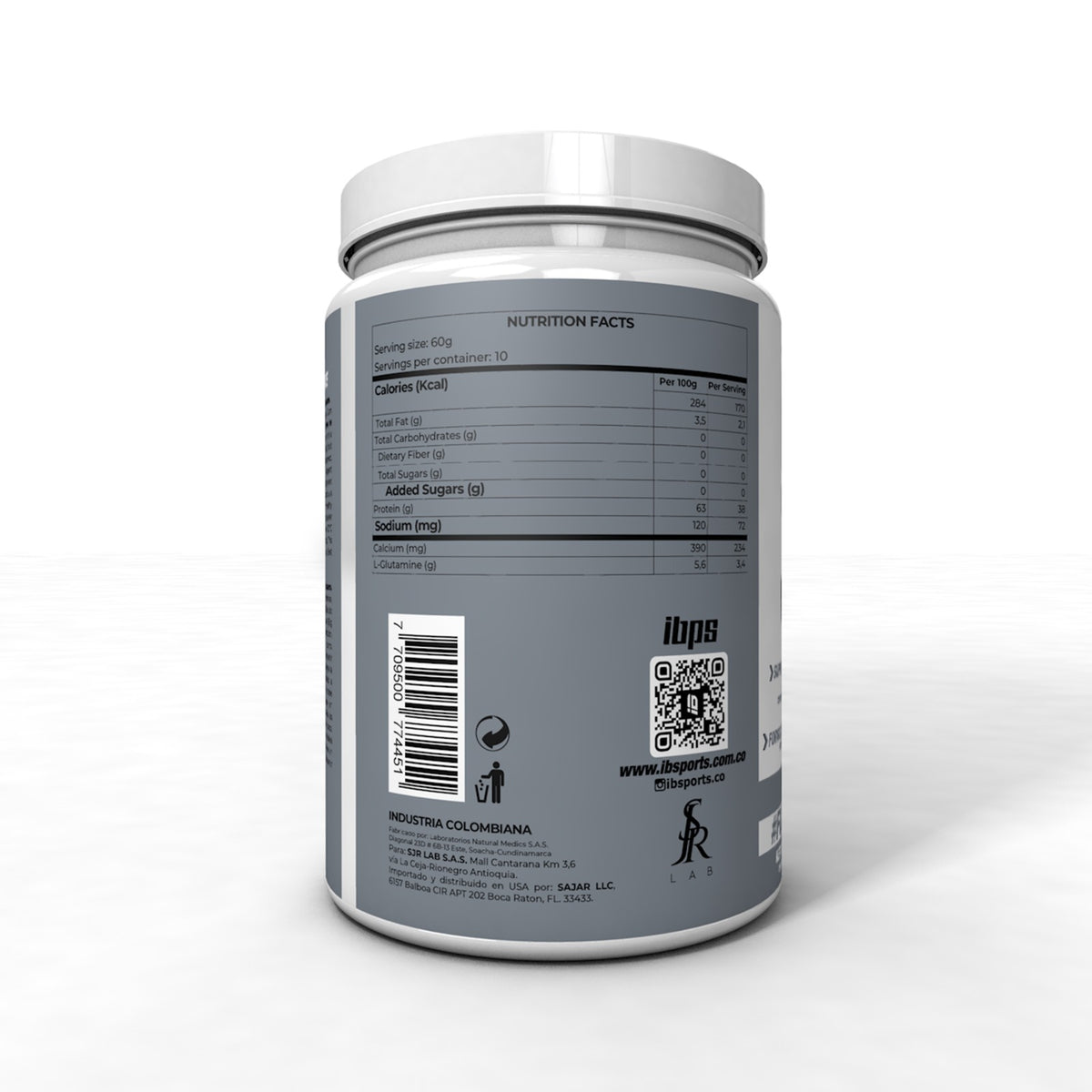 IB Sports Neutric Whey Protein Isolate Sin Sabor 600g