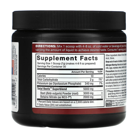 Force Factor Total Beets 30 servicios