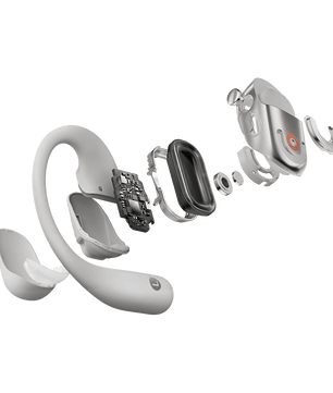 Shokz OpenFit 2+ — Audífonos de Conducción Aérea con Dolby Audio