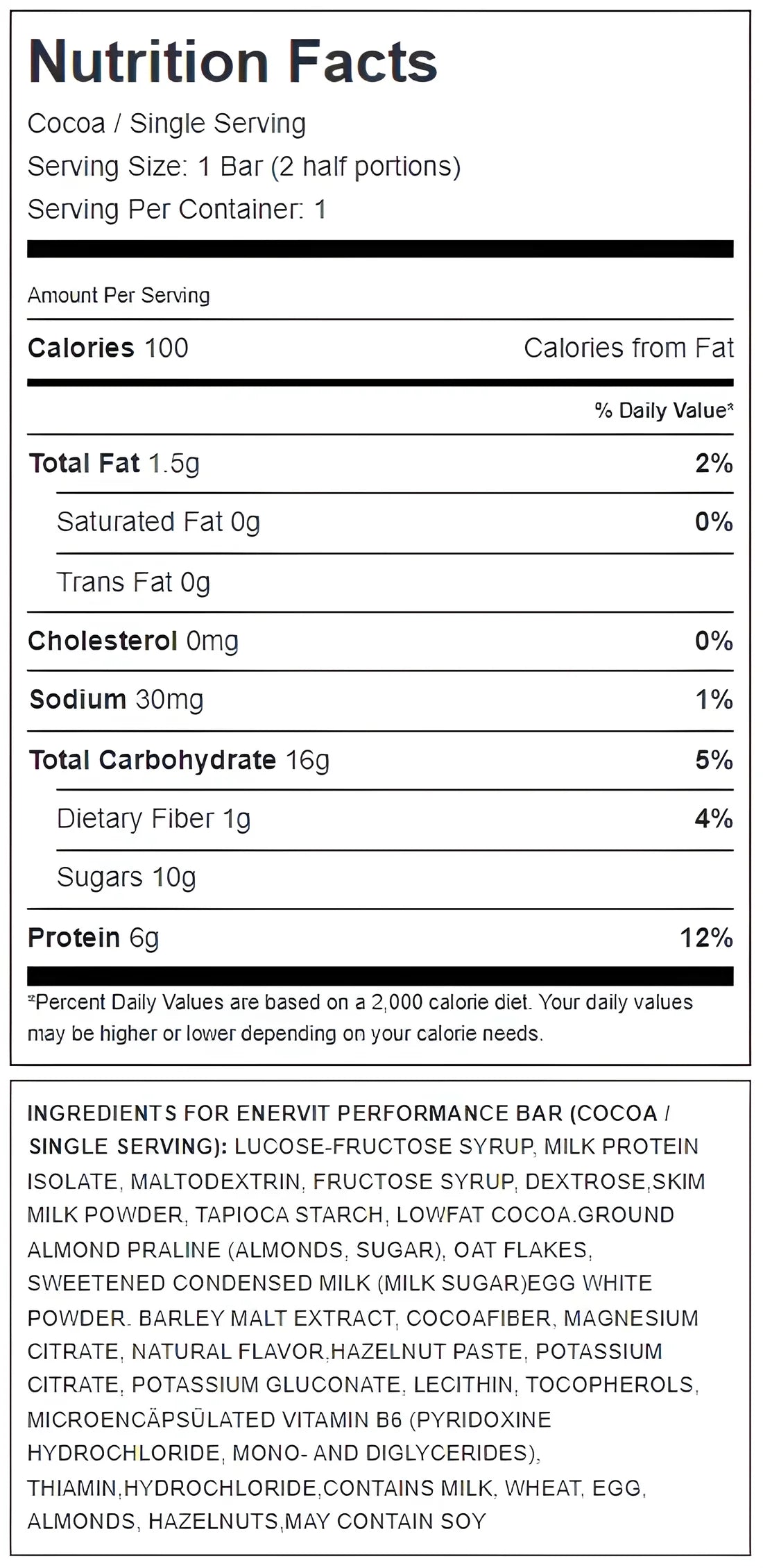 Enervit Performance Bar