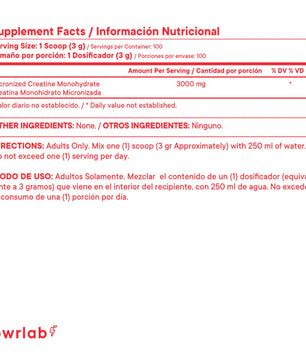 Pwrlab Creatina 300g