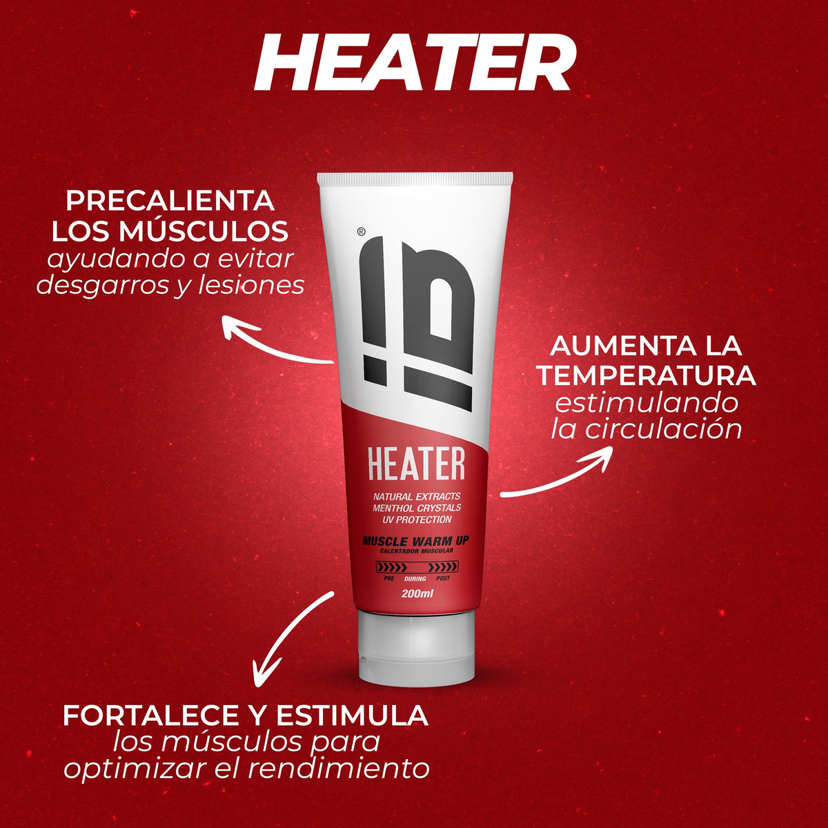 IB Sports Heater crema de calentamiento 200ml, foto 3