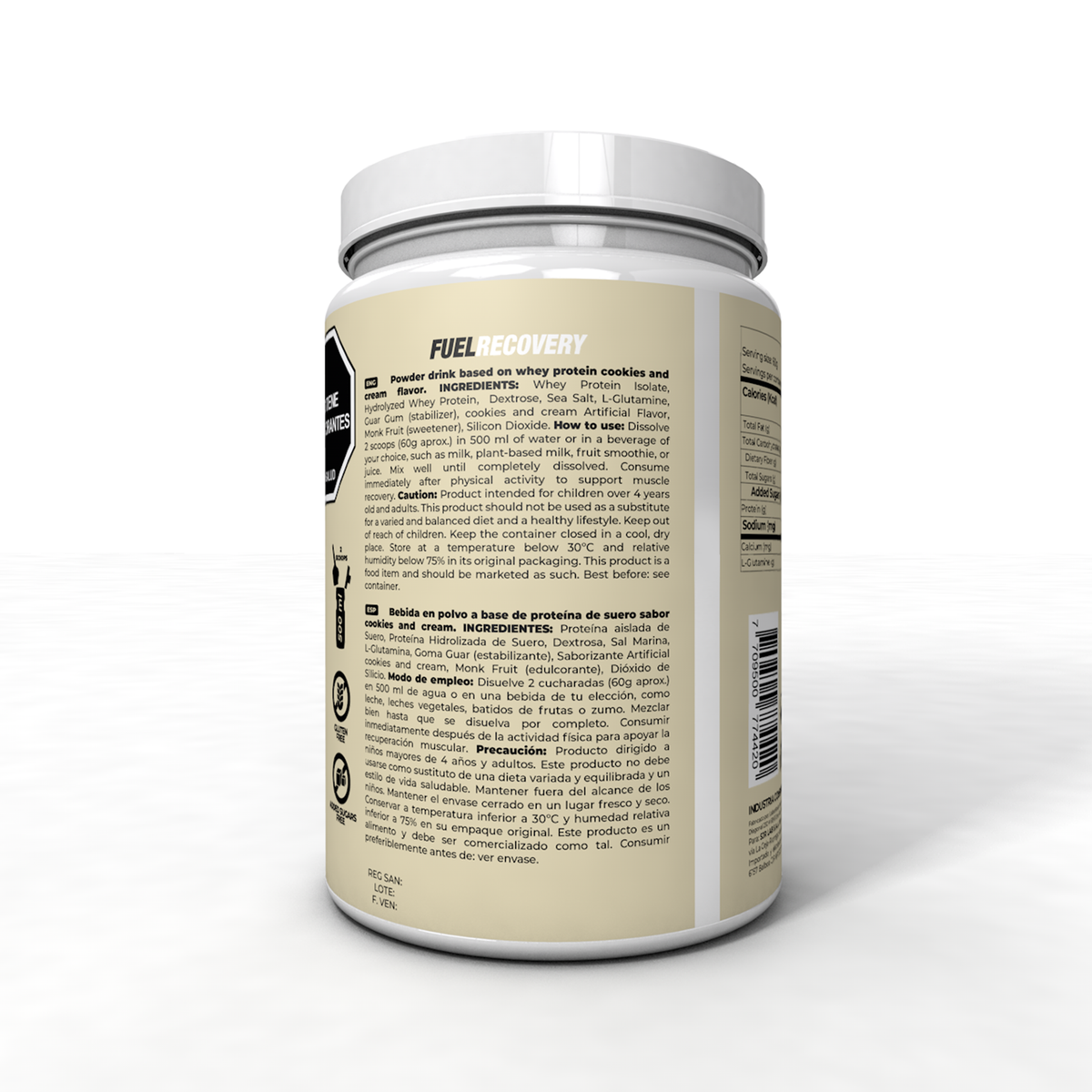 IB Sports Fuel Recovery Whey Cookies and Cream 600g, foto 4