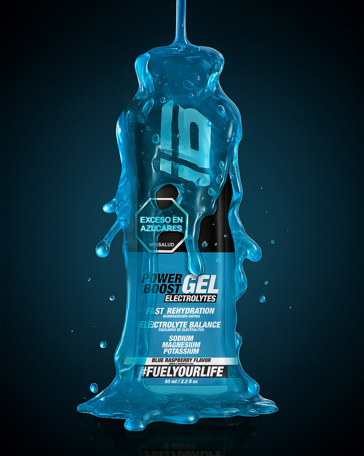 IB Sports Power Boost Gel Electrolitos Frambuesa, foto 3