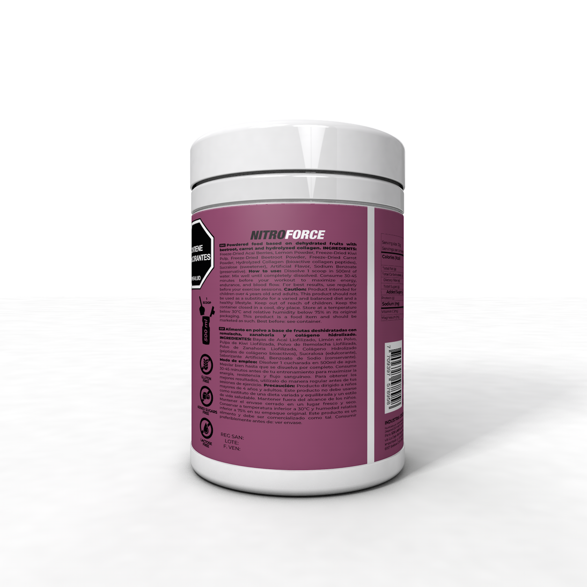 IB Sports Nitroforce remolacha en polvo 400g, foto 3
