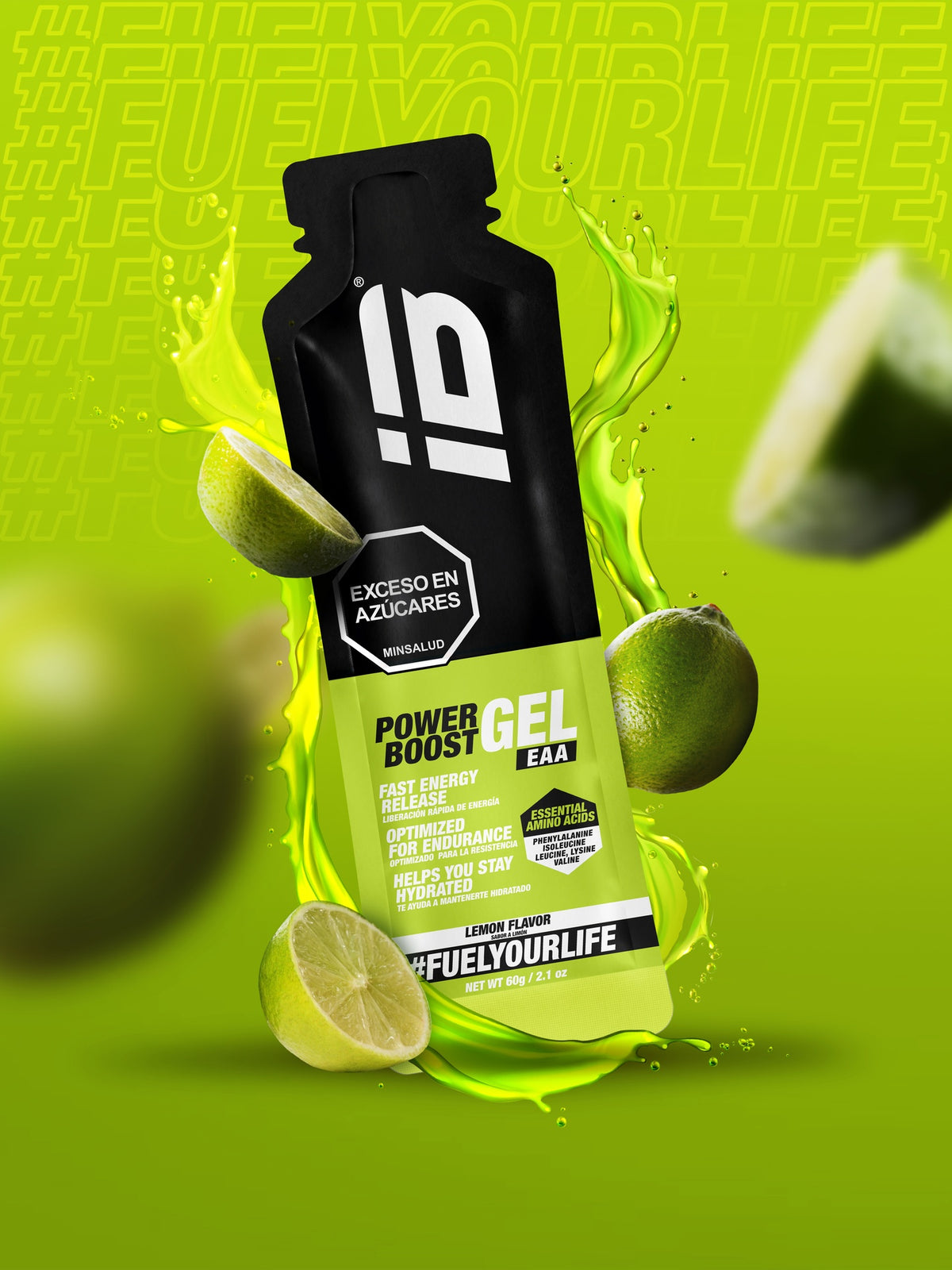 IB Sports Power Boost Gel EAA Limón, foto 3