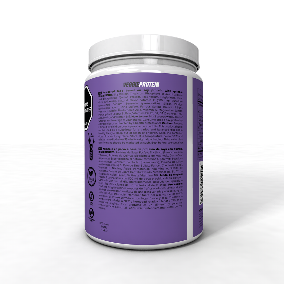 IB Sports Veggie Protein vegana Blueberry 600g, foto 3