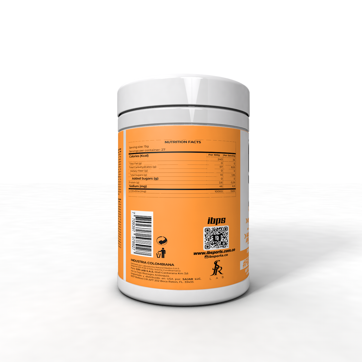 IB Sports Fuelmax Pre-Workout Mandarina 400g, foto 3