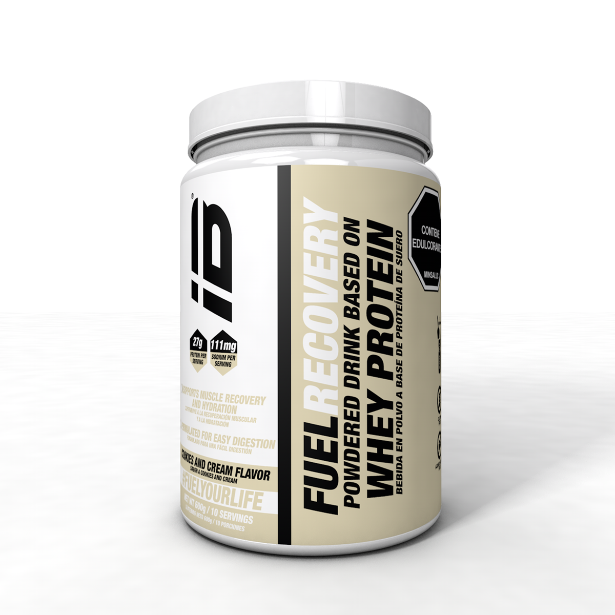 IB Sports Fuel Recovery Whey Cookies and Cream 600g
